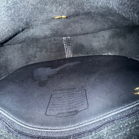 Vintage Coach Black Saddle Bag 9988 - Picture 6 of 10